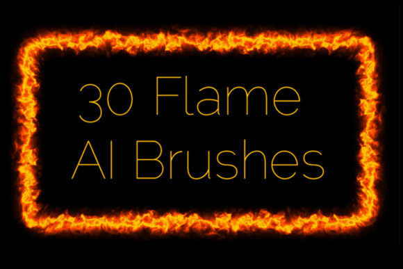 30 Flame Illustrator Brushes: Elevating Digital Art with Dynamic Fire Effects