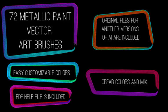 72 Brilliant Paints Illustrator Brushes