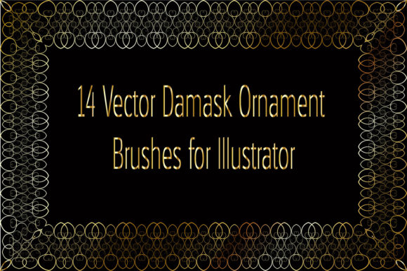 Elevating Digital Design with Damask Ornament Illustrator Brushes