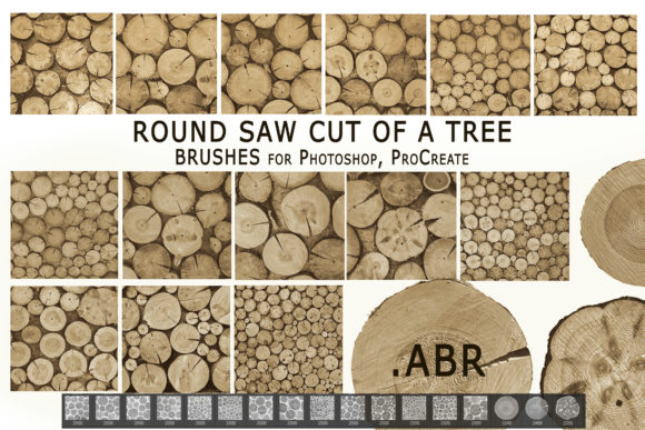Elevating Digital Textures: The Strategic Value of Round Saw Cut of a Tree Brushes for Modern Designers