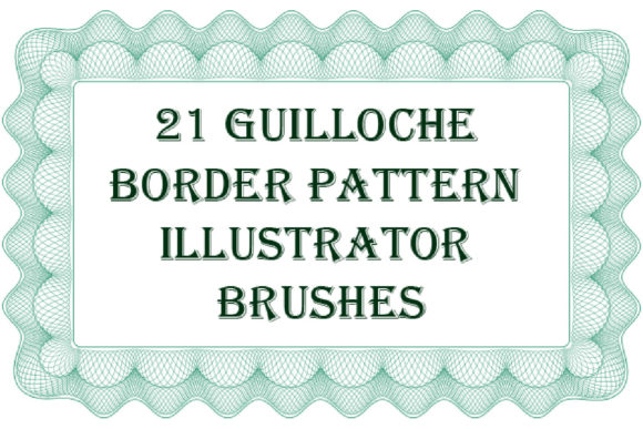 Mastering Professional Document Design with 21 Guilloche Border Illustrator Brushes