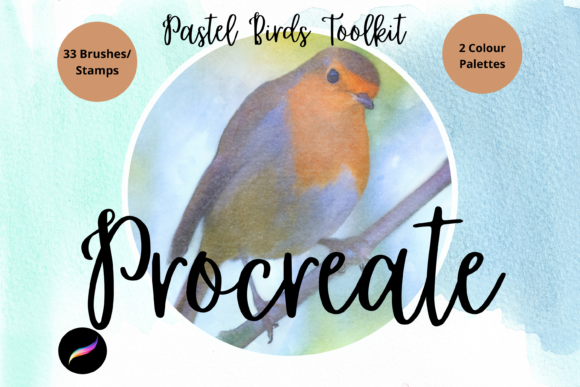 Pastel Birds Toolkit Procreate Brushes