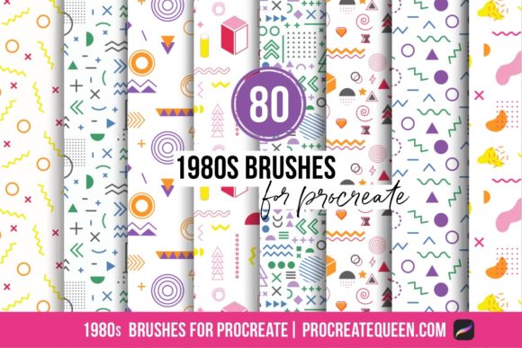 Revive Retro Vibes with 1980s Procreate Brushes